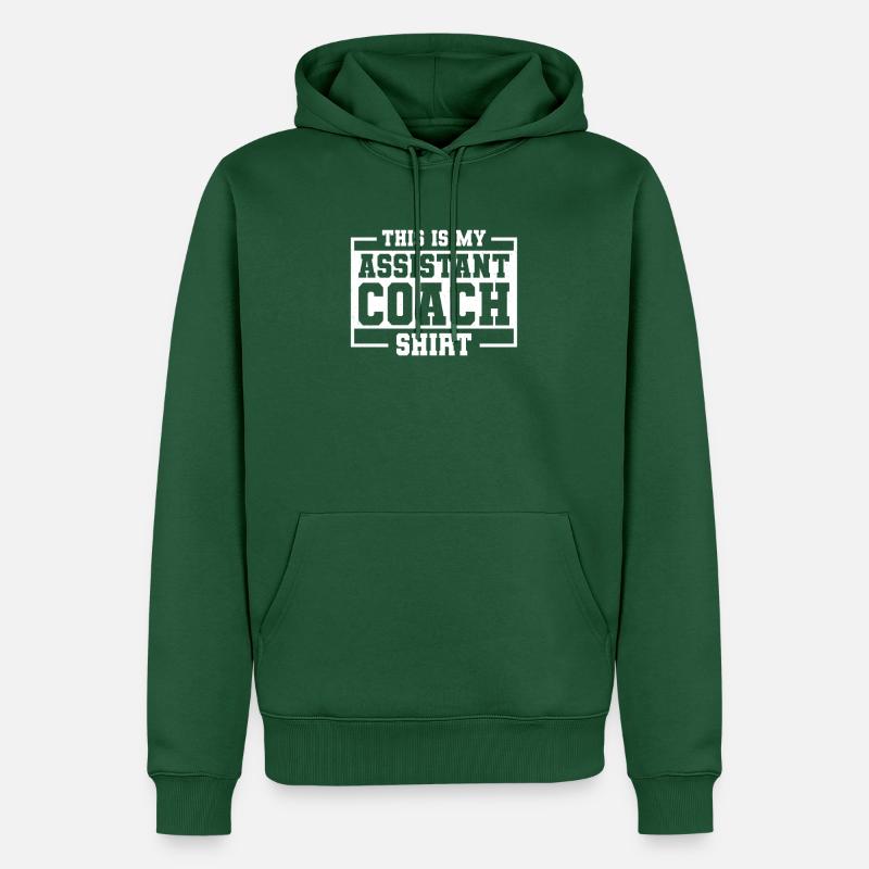 Assistant formateur - Sweat à capuche Premium bio Homme - vert bouteille