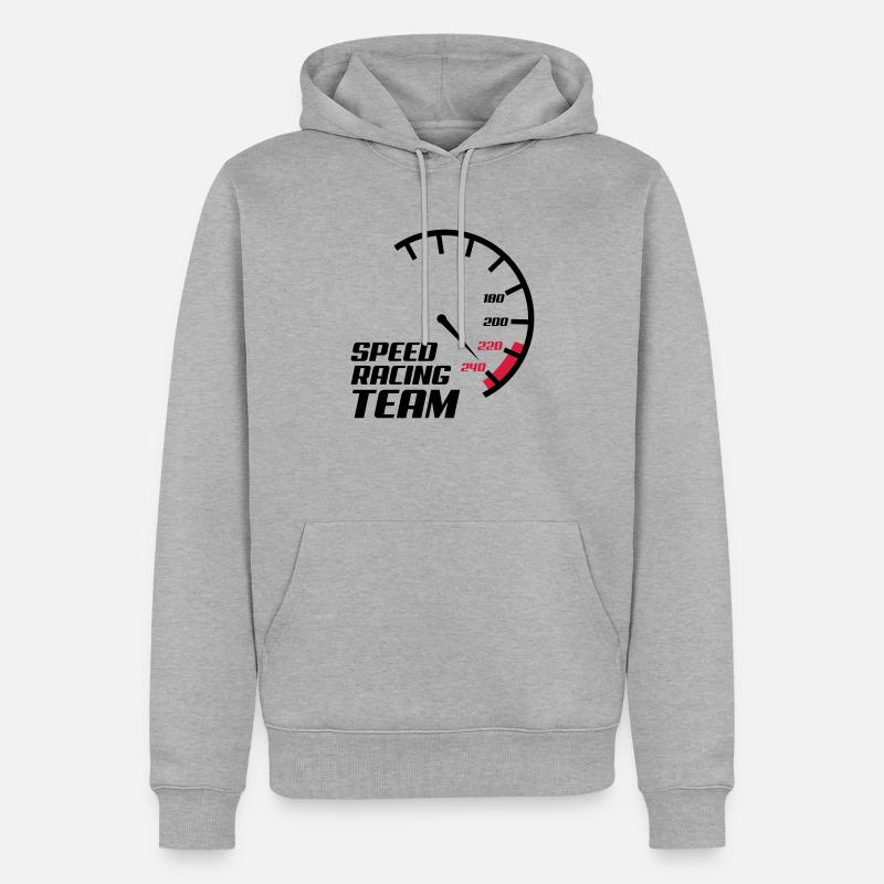 tacho2 - Sweat à capuche Premium bio Homme - gris chiné