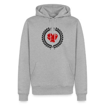 Boxing - Männer Premium Bio Hoodie - Grau meliert - Vorne - Thijin (182cm)