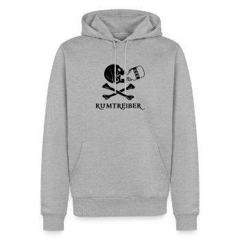 ~ ~ Maraudeurs - Sweat à capuche Premium bio Homme - gris chiné - Devant - Thijin (182cm)