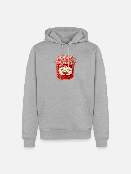 marmelade - Männer Premium Bio Hoodie - Grau meliert