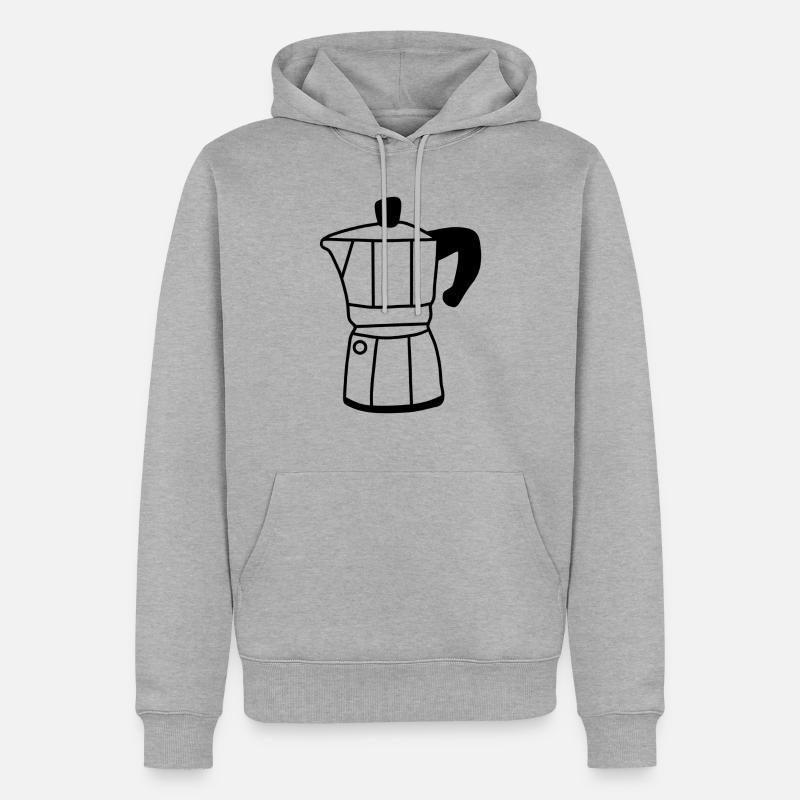 BB870019 ACF9 40F4 AFF3 445533B5AB7D - Sweat à capuche Premium bio Homme - gris chiné