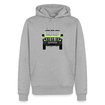 Jimni vorn SJ Off Road 3-farbig - Männer Premium Bio Hoodie - Grau meliert - Vorne - Thijin (182cm)