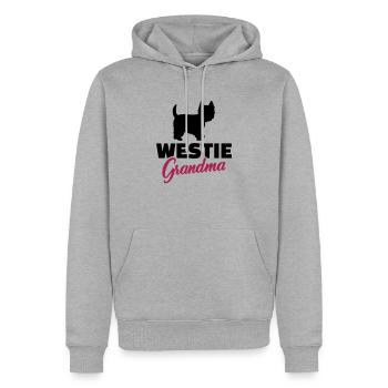 Westie - Männer Premium Bio Hoodie - Grau meliert - Vorne - Thijin (182cm)