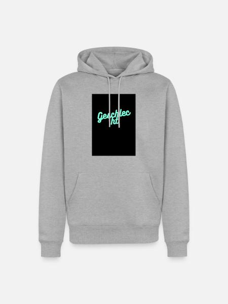 unisex hoodie - Männer Premium Bio Hoodie - Grau meliert