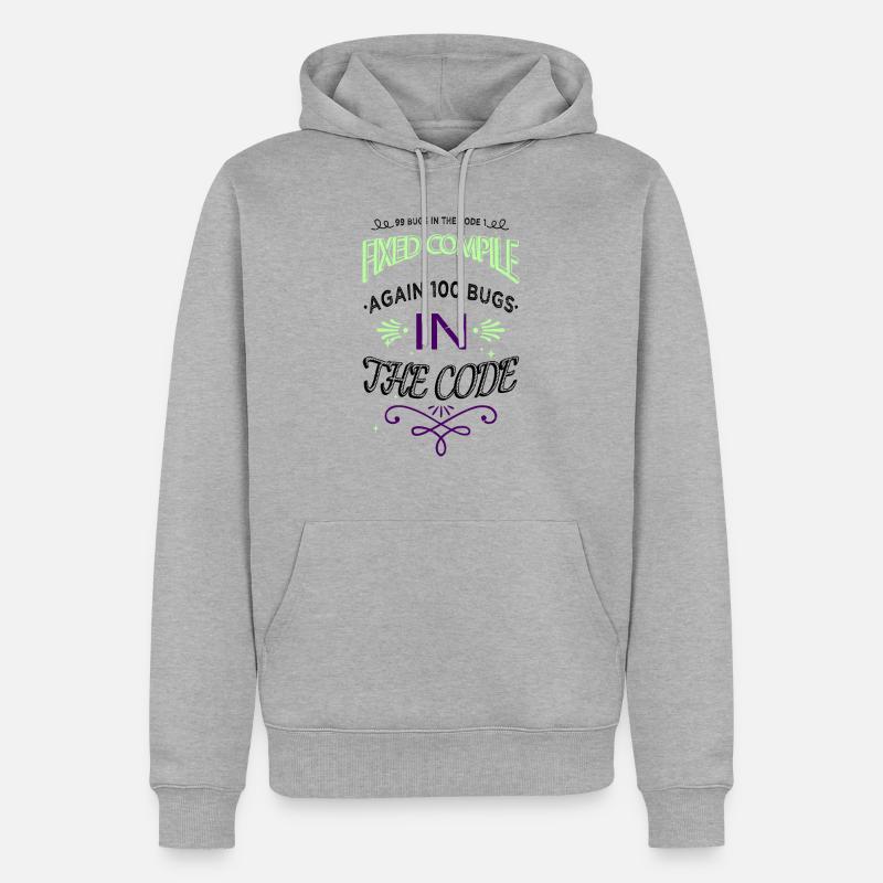 c sharp programming - Männer Premium Bio Hoodie - Grau meliert