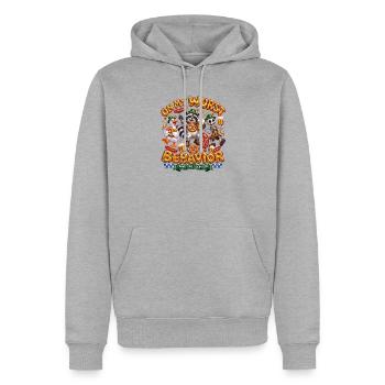 Auf meinem Wurst Behavior Bier Festival - Männer Premium Bio Hoodie - Grau meliert - Vorne - Thijin (182cm)