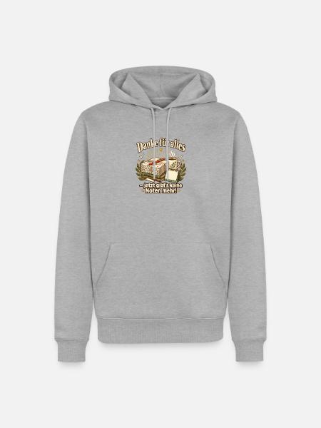 Lehrer Ruhestand Abschiedsgeschenk Pensionierung - Männer Premium Bio Hoodie - Grau meliert