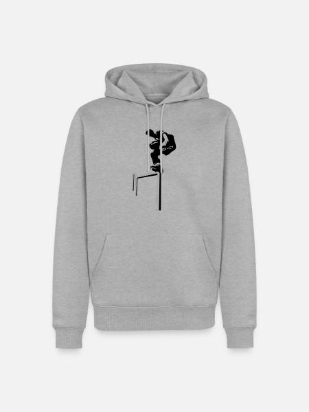 Inline Skater - Men’s Premium Organic Hoodie - heather grey