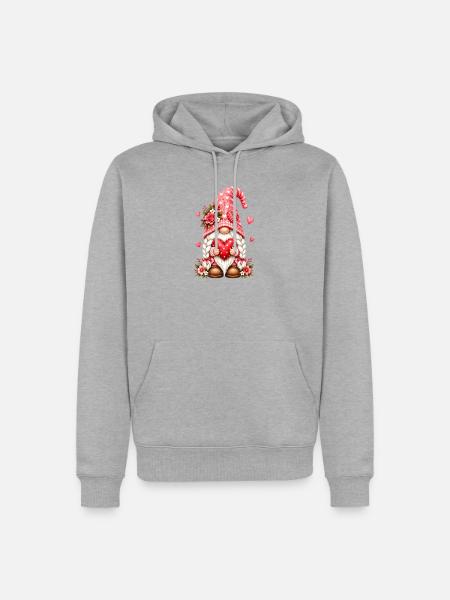 Süße Zwerge unter den Gnomen - Männer Premium Bio Hoodie - Grau meliert