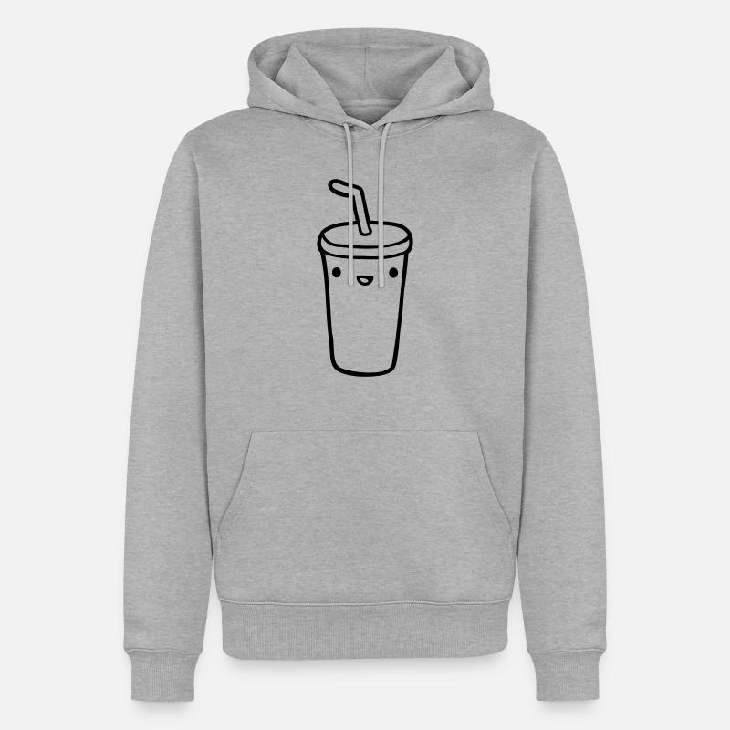 Mug De pour le visage - Sweat à capuche Premium bio Homme - gris chiné