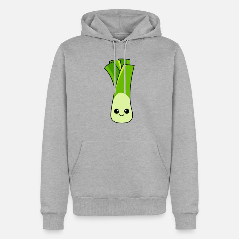 lauch Comic - Männer Premium Bio Hoodie - Grau meliert