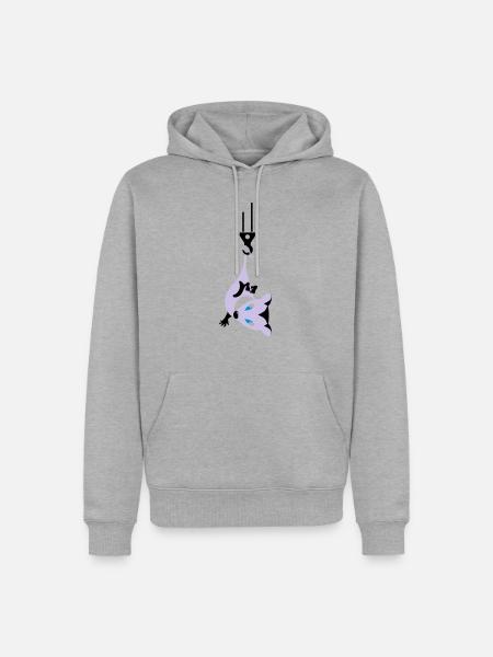 opossum - Männer Premium Bio Hoodie - Grau meliert