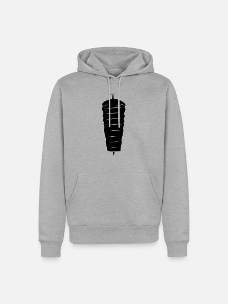 Döner Kebab - Männer Premium Bio Hoodie - Grau meliert