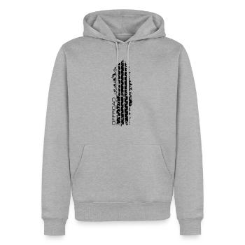offroad sport - Männer Premium Bio Hoodie - Grau meliert - Vorne - Thijin (182cm)