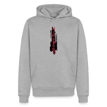 Nuremberger - Men’s Premium Organic Hoodie - heather grey - Front - Thijin (182cm)