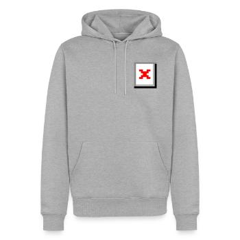 Image manquante – Fichier non trouvé - Sweat à capuche Premium bio Homme - gris chiné - Devant - Thijin (182cm)