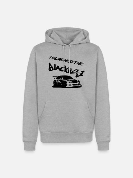 Slashed the Blacklist - Männer Premium Bio Hoodie - Grau meliert
