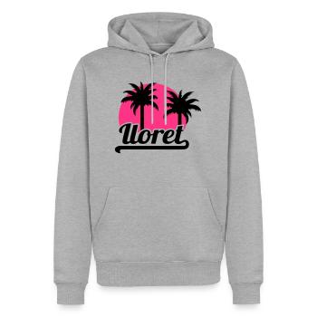 Lloret de mar - Männer Premium Bio Hoodie - Grau meliert - Vorne - Thijin (182cm)