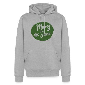 Mary Jane Drop - Männer Premium Bio Hoodie - Grau meliert - Vorne - Thijin (182cm)