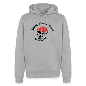 Black Forest Metal - Männer Premium Bio Hoodie - Grau meliert - Vorne - Thijin (182cm)
