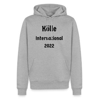 Kölle - Männer Premium Bio Hoodie - Grau meliert - Vorne - Thijin (182cm)