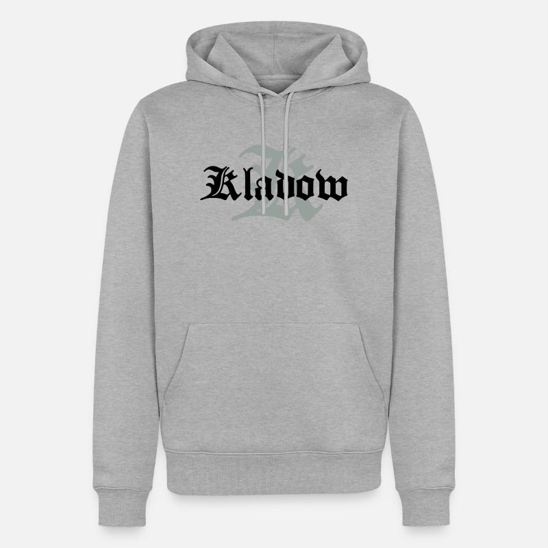kladow - Männer Premium Bio Hoodie - Grau meliert