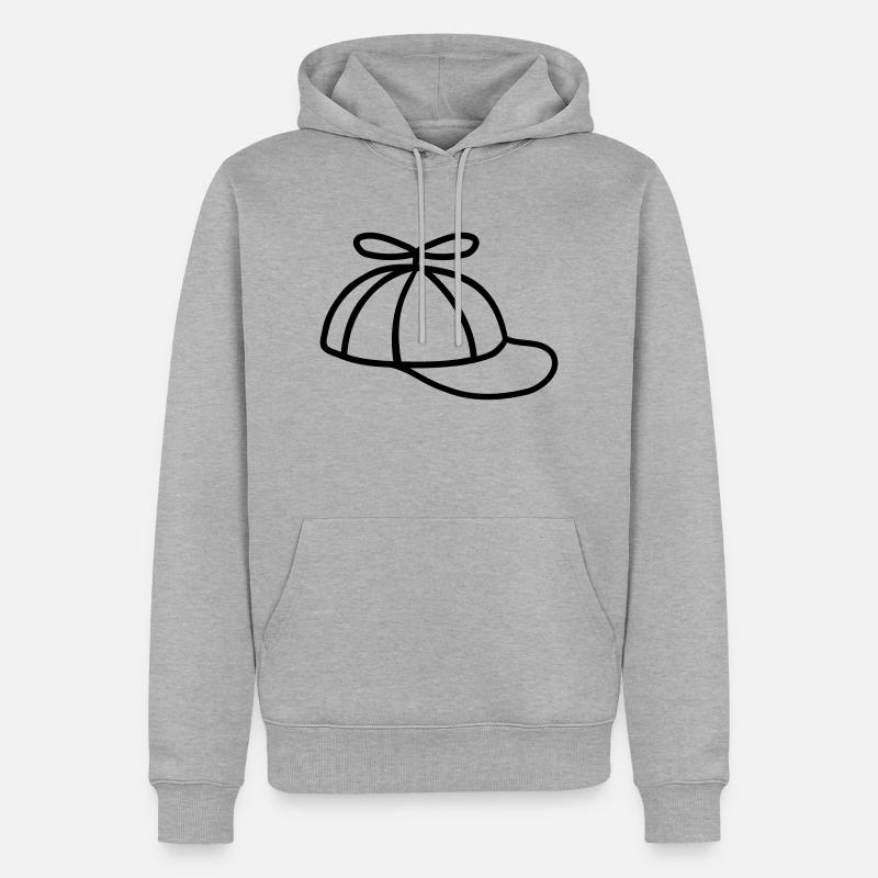 Chapeau d’éolienne Cool Propeller Cap - Sweat à capuche Premium bio Homme - gris chiné