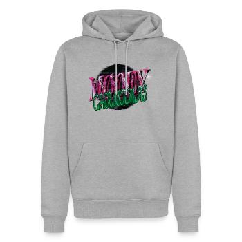 drôle de citation Noël Dino alimentation équilibrée drôle - Sweat à capuche Premium bio Homme - gris chiné - Devant - Thijin (182cm)
