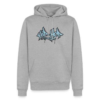 Hip Hop - Men’s Premium Organic Hoodie - heather grey - Front - Thijin (182cm)