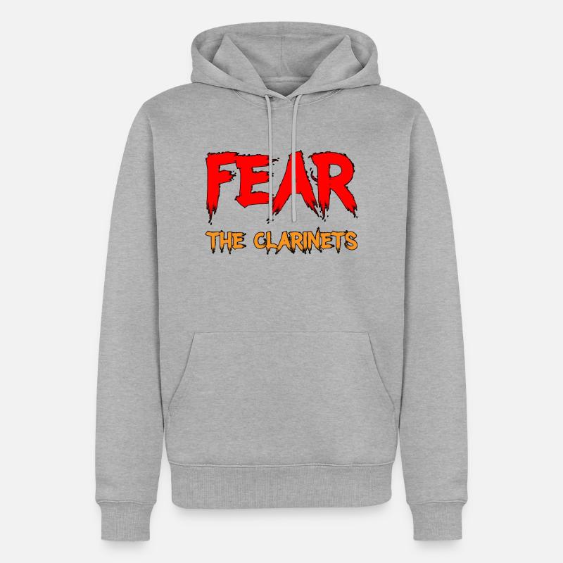 Fear The Clarinets 7 - Sweat à capuche Premium bio Homme - gris chiné