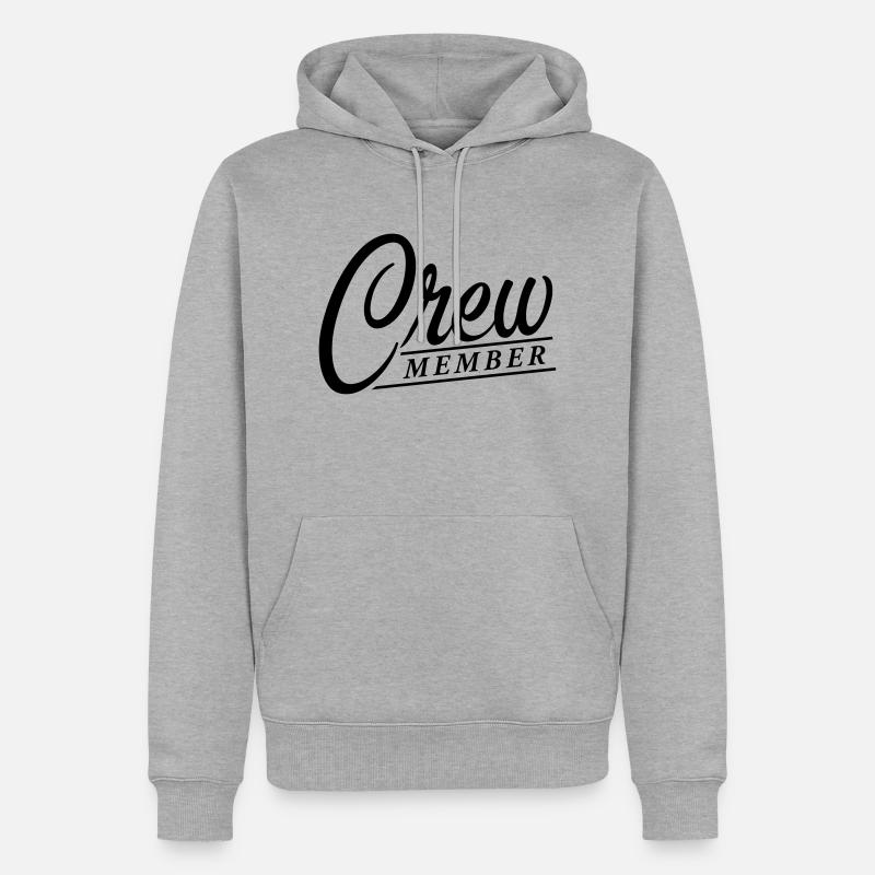 Membre d’équipage - Sweat à capuche Premium bio Homme - gris chiné