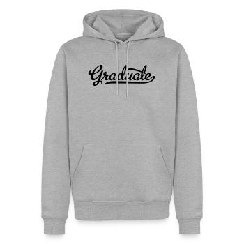 Diplômé - Sweat à capuche Premium bio Homme - gris chiné - Devant - Thijin (182cm)