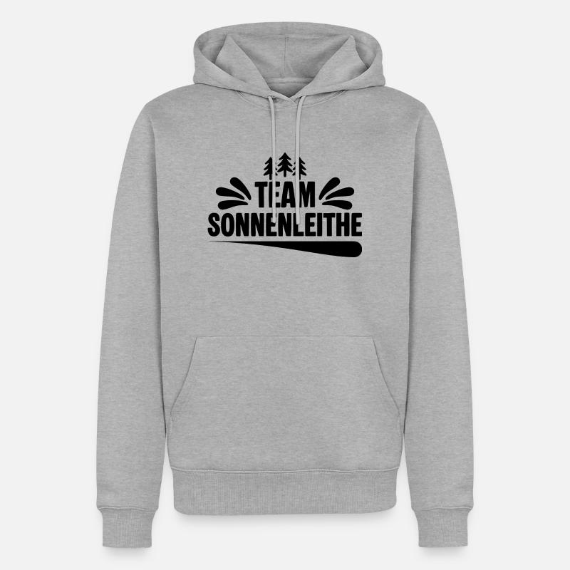 Team Schwarzenberg Sonnenleithe - Männer Premium Bio Hoodie - Grau meliert