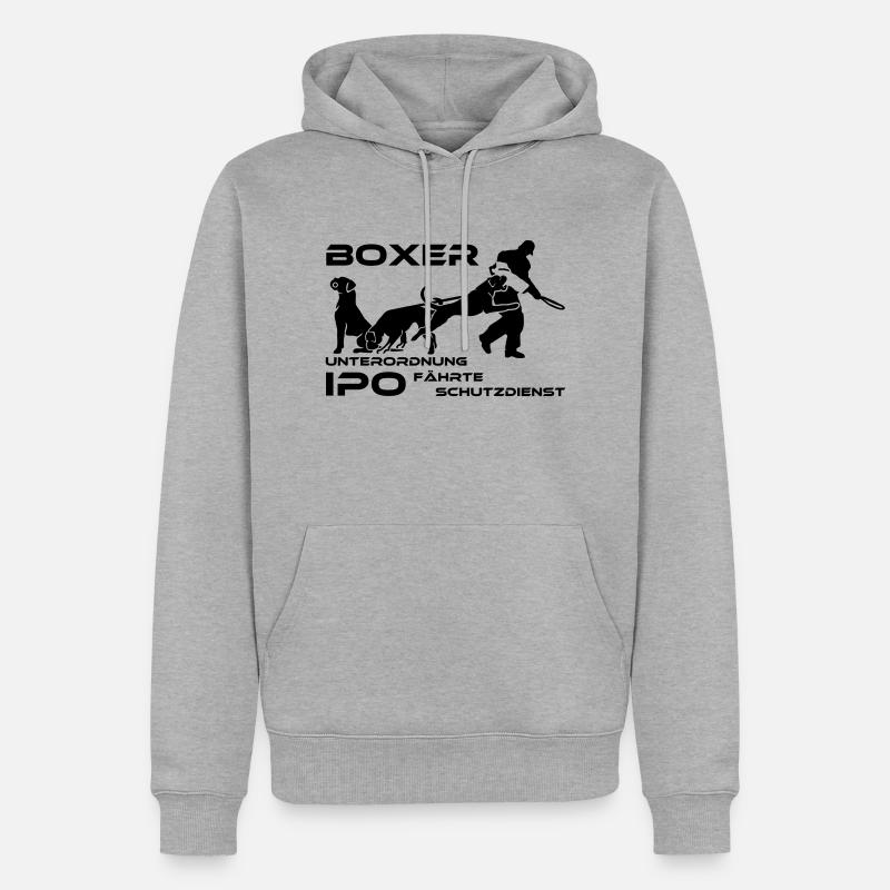 404 Boxer IPO / VPG - Männer Premium Bio Hoodie - Grau meliert