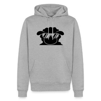Cool Sheep - Männer Premium Bio Hoodie - Grau meliert - Vorne - Thijin (182cm)