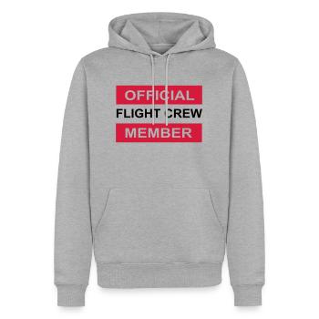 officiel - Sweat à capuche Premium bio Homme - gris chiné - Devant - Thijin (182cm)