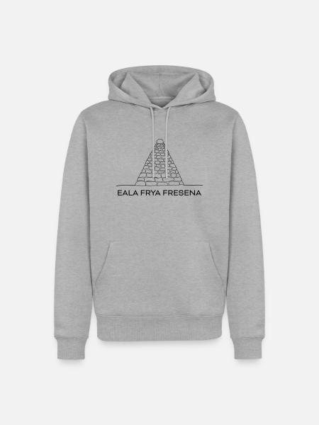Upstalsboom - Männer Premium Bio Hoodie - Grau meliert