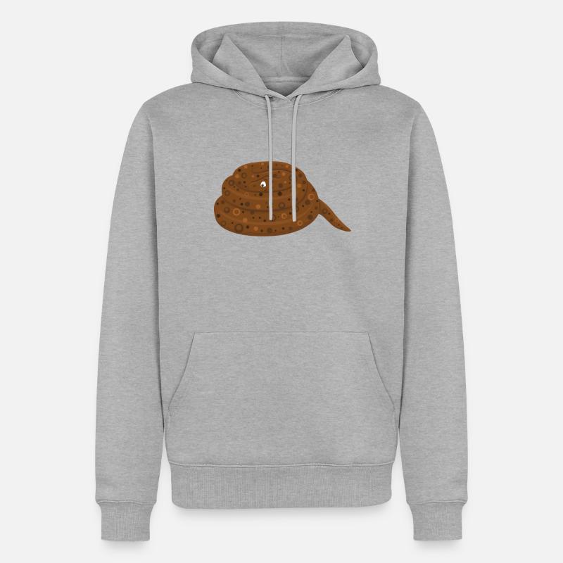 Python de roche - Sweat à capuche Premium bio Homme - gris chiné