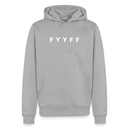FYYFF Code White - Ekologiczna męska bluza z kapturem Premium