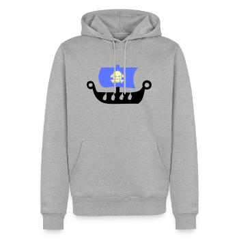 pirate ship - Men’s Premium Organic Hoodie - heather grey - Front - Thijin (182cm)