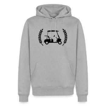 Golf Club Auto - Männer Premium Bio Hoodie - Grau meliert - Vorne - Thijin (182cm)