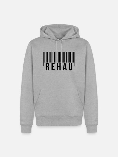 Rehau Bayern - Männer Premium Bio Hoodie - Grau meliert