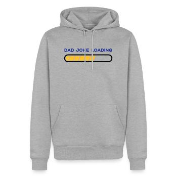 papa blague boutique drôle meilleur père design - Sweat à capuche Premium bio Homme - gris chiné - Devant - Thijin (182cm)