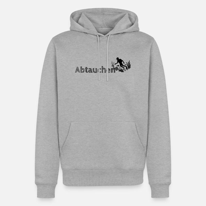 Parfois, ils disparaissent tout simplement - Sweat à capuche Premium bio Homme - gris chiné