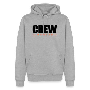 Membre d’équipage - Sweat à capuche Premium bio Homme - gris chiné - Devant - Thijin (182cm)