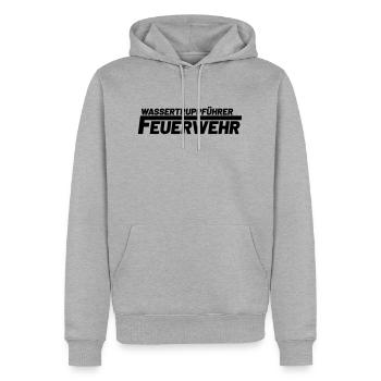 Wassertruppführer Freiwillige Feuerwehr - Männer Premium Bio Hoodie - Grau meliert - Vorne - Thijin (182cm)