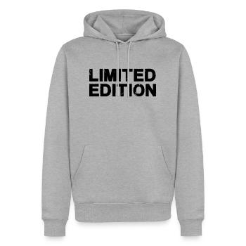 Édition limitée - Sweat à capuche Premium bio Homme - gris chiné - Devant - Thijin (182cm)
