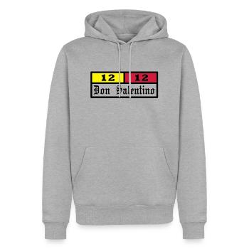 Don Salentino12 Rettangolo by Fantomissimo - Männer Premium Bio Hoodie - Grau meliert - Vorne - Thijin (182cm)