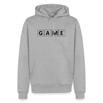 Jeu PC de jeu - Sweat à capuche Premium bio Homme - gris chiné - Devant - Thijin (182cm)